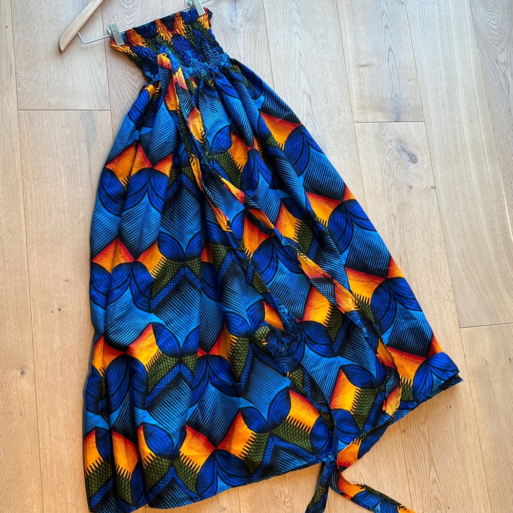 African print maxi skirt 100% wax cotton one size South Africa